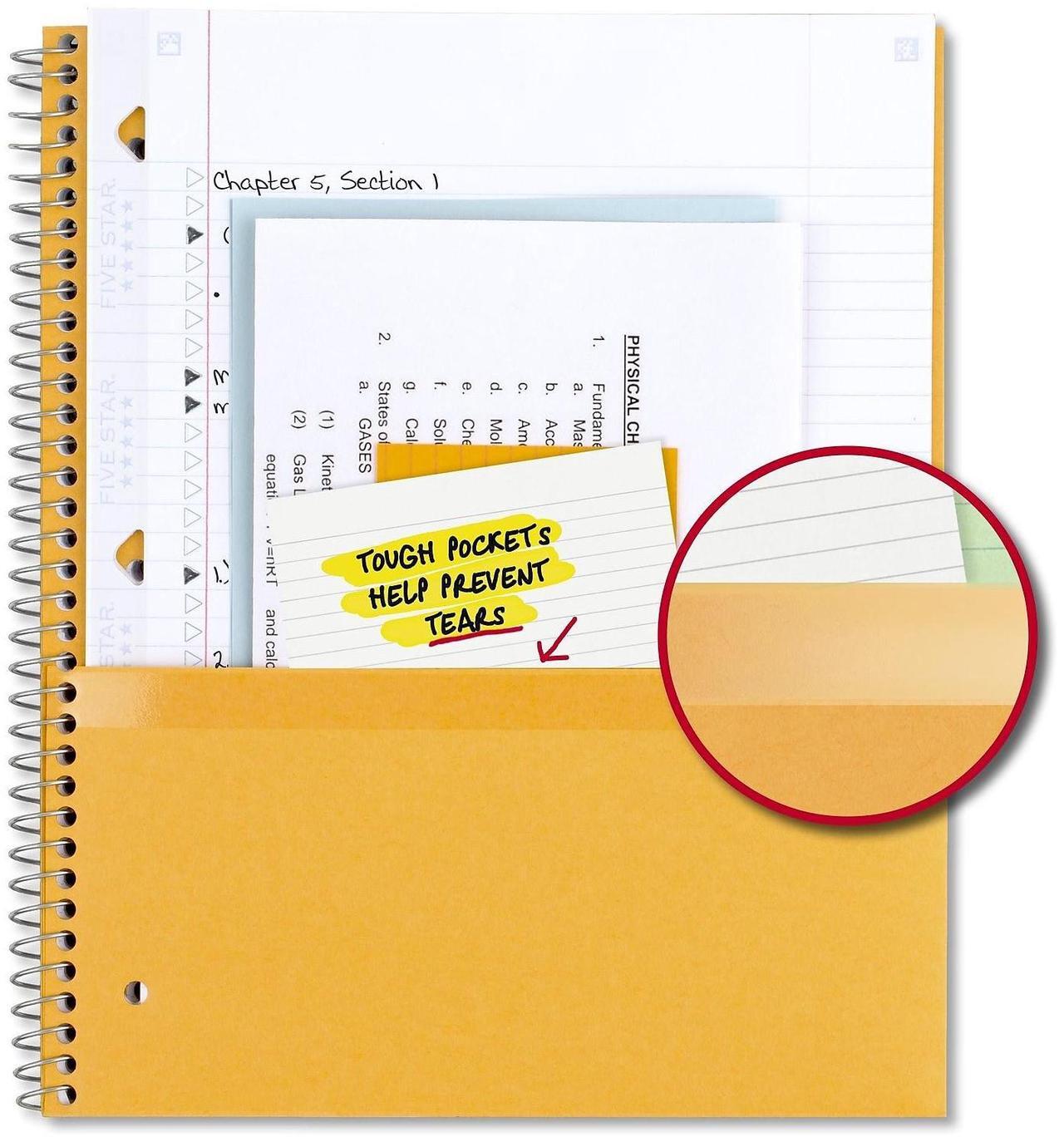 Alt view image 5 of 7 - Five Star 5-Subject Notebook 8.5" x 11" College Ruled 200 Sheets 958110