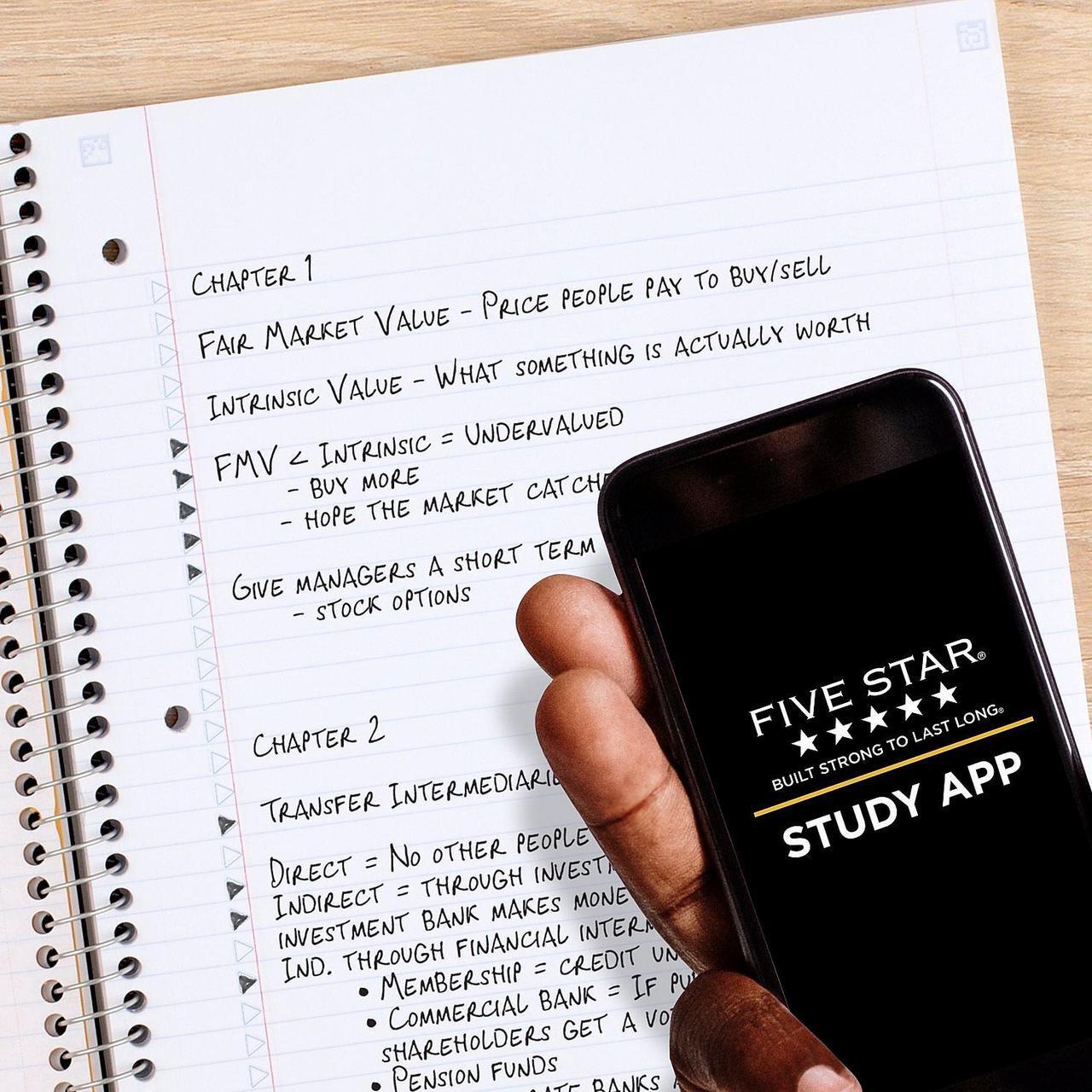 Alt view image 3 of 7 - Five Star 5-Subject Notebook 8.5" x 11" College Ruled 200 Sheets 958110