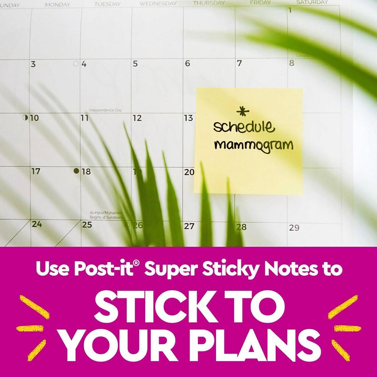 Alt view image 19 of 20 - Post-It Notes Super Sti Pad,Post-It 3x5 12,Cayw 65512SSCY