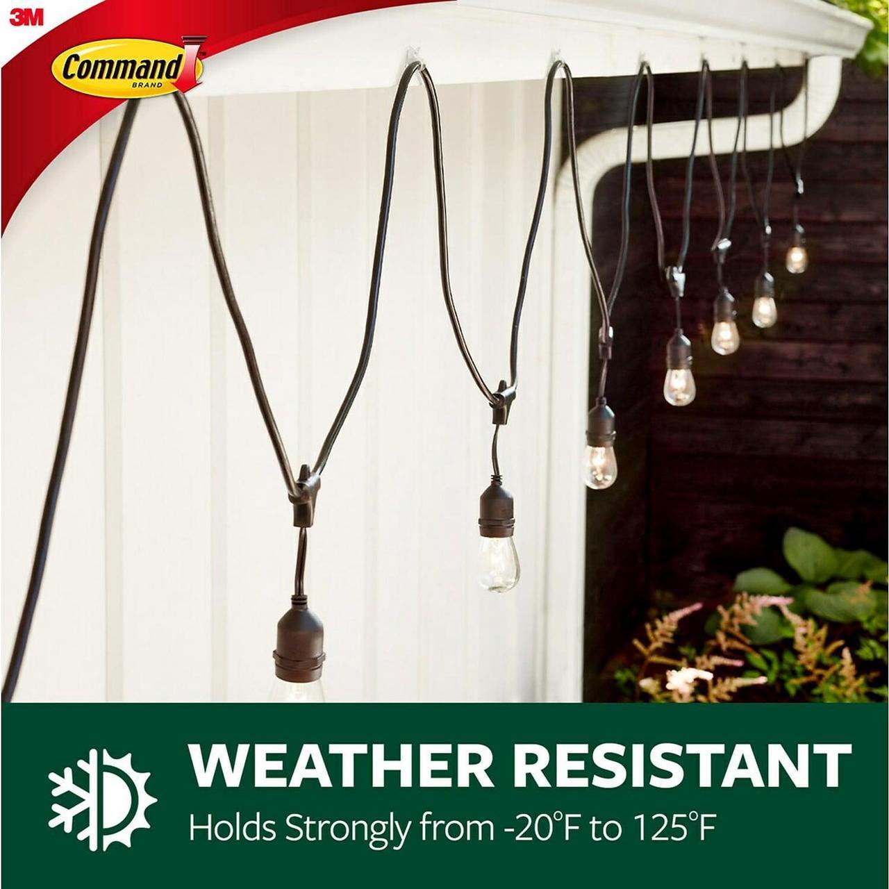 Alt view image 9 of 11 - Command All Weather Hooks and Strips Plastic Small 16 Clips & 20 Strips/Pack