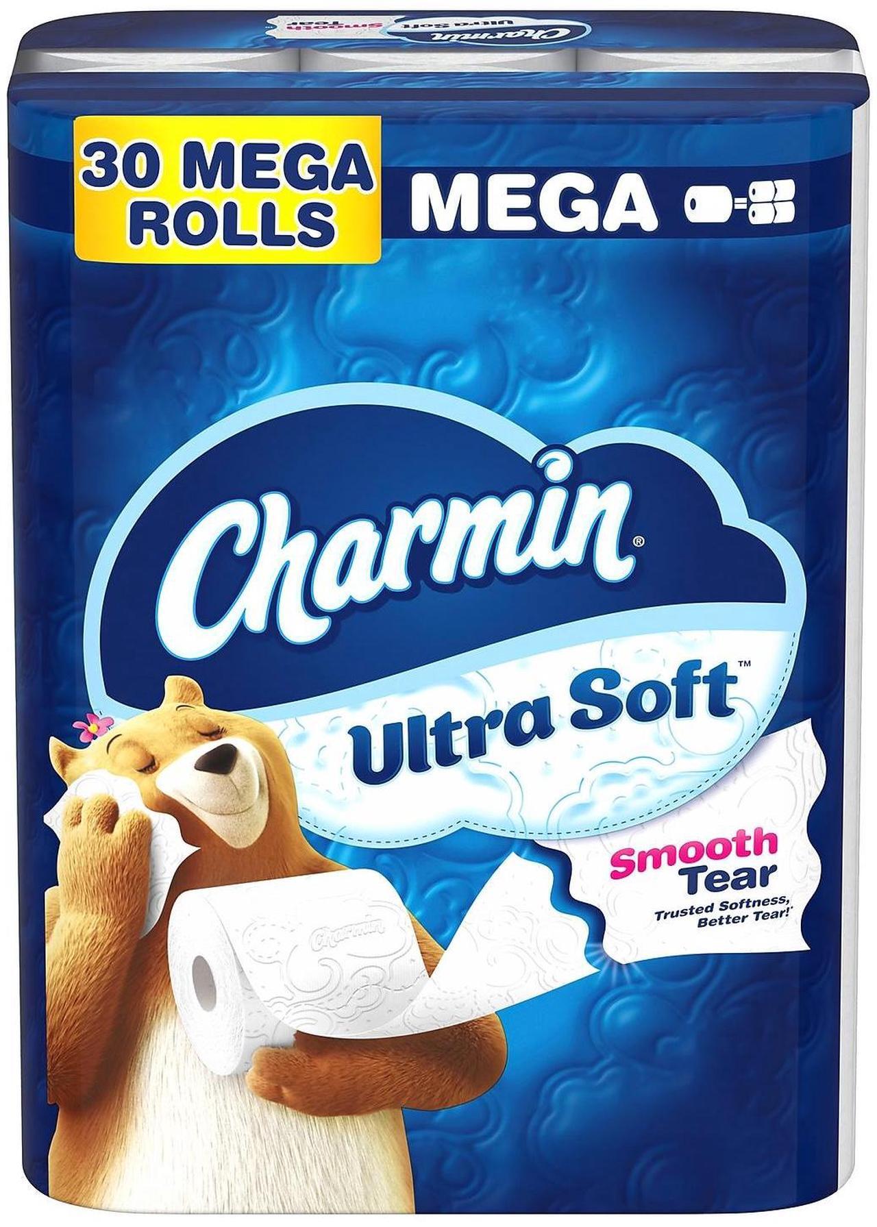 Main image of Charmin Ultra Soft Mega Toilet Paper 2-Ply White 244 Sheets/Roll 30 Rolls/Pack (01537) 88029/01537