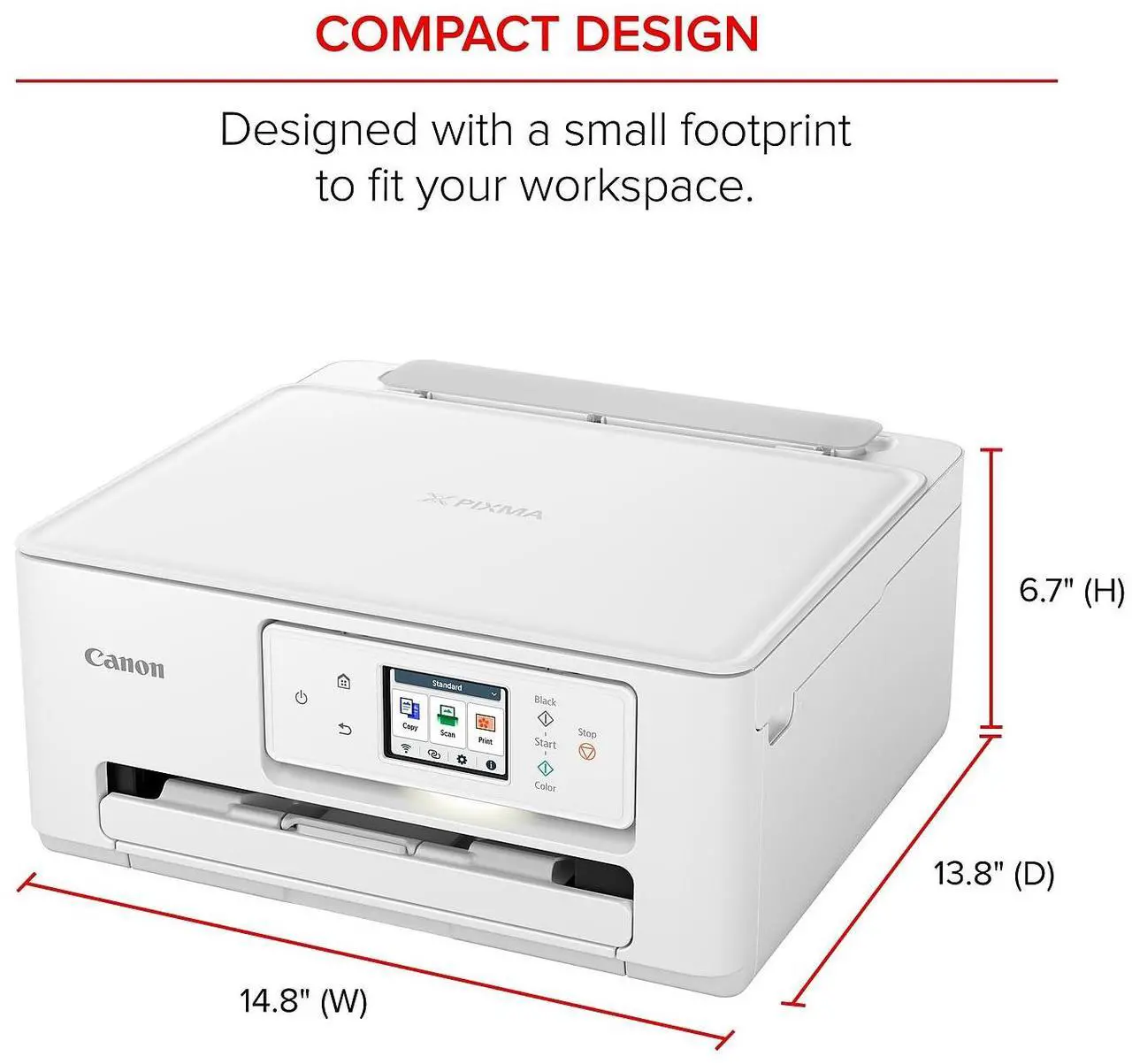 Alt view image 7 of 14 - Canon PIXMA TS7720 Inkjet Printer Print Scan Copy (6256C002)