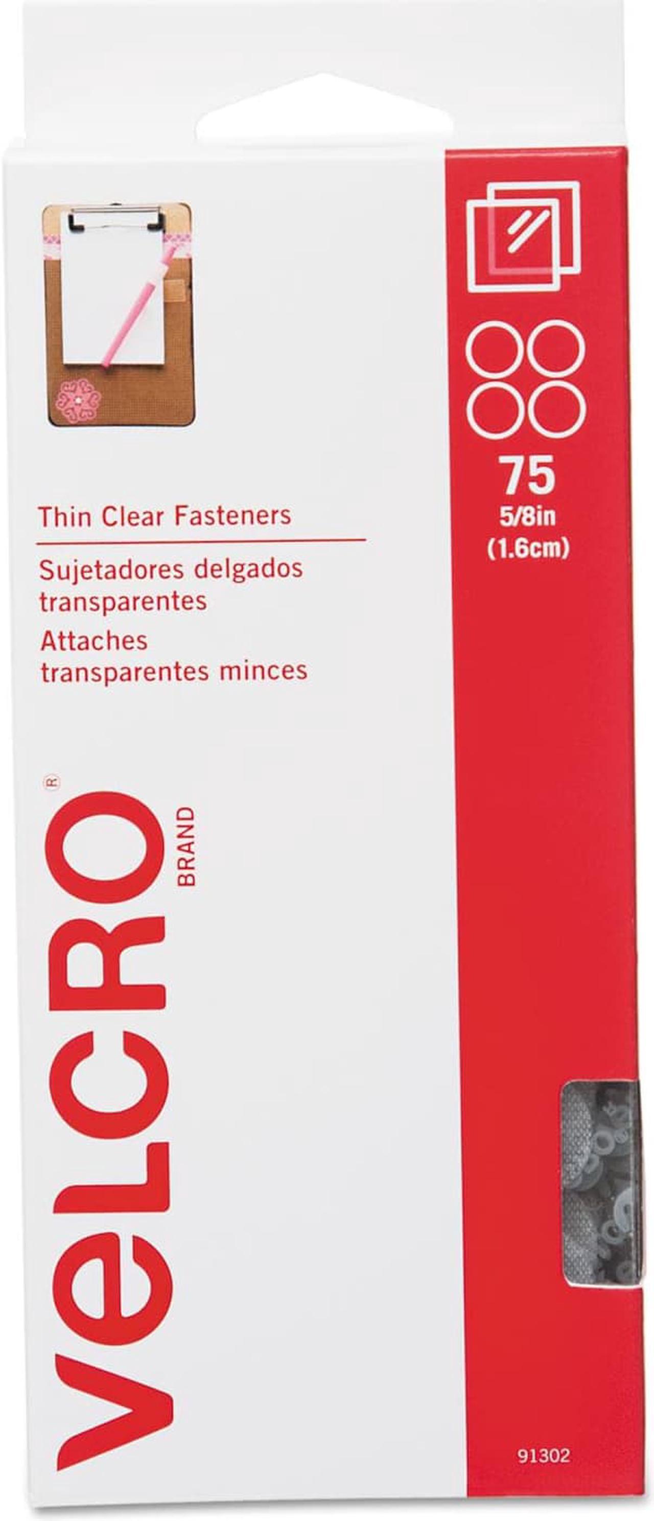 Alt view image 3 of 17 - Velcro 91302 Sticky-Back Hook & Loop Fasteners  5/8   Diameter Coins  Clear  75 per Pack