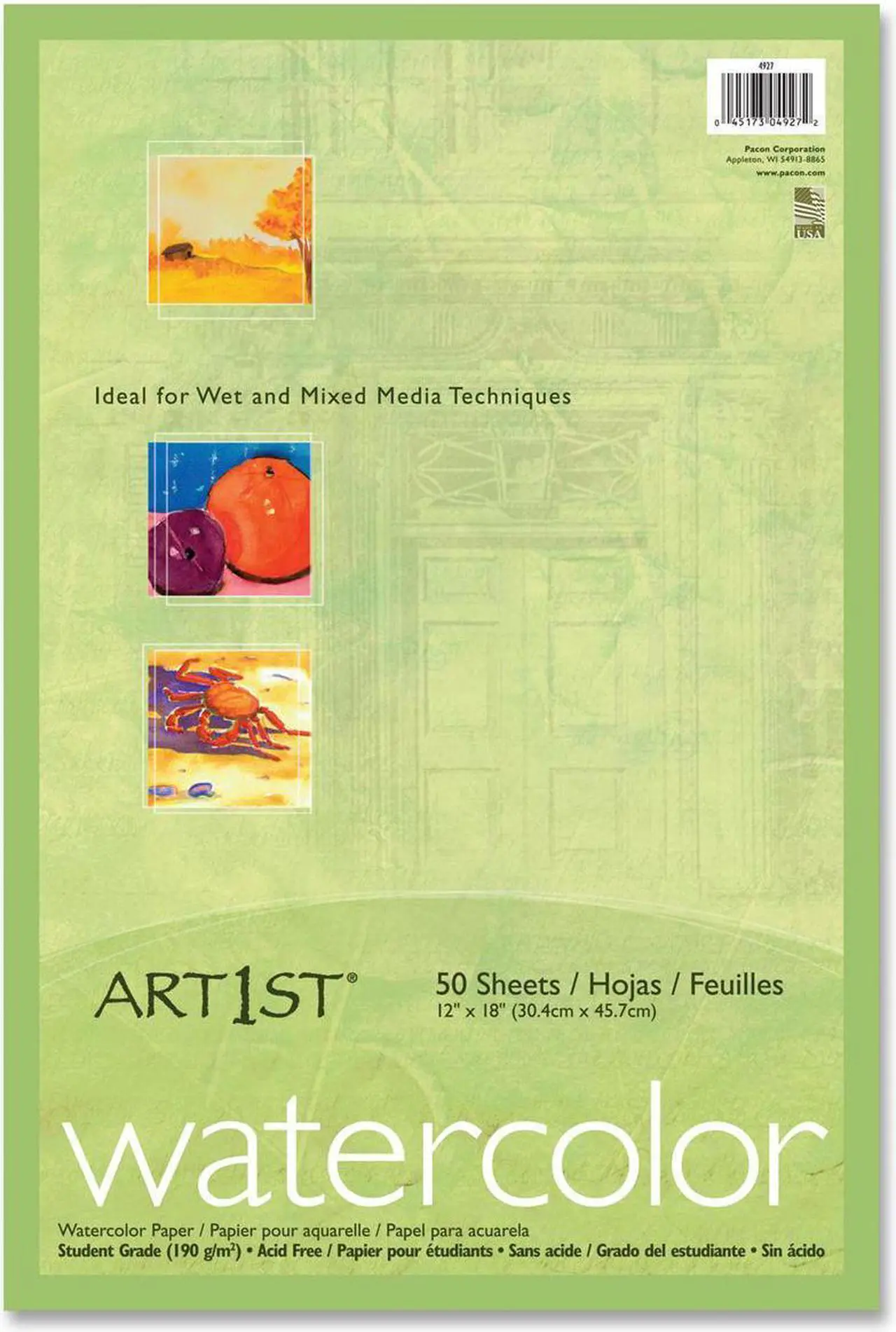 Alt view image 2 of 5 - Art1st 4927 Fine Art Paper 12" x 18" - Recycled - Vellum - 50 / Pack - White