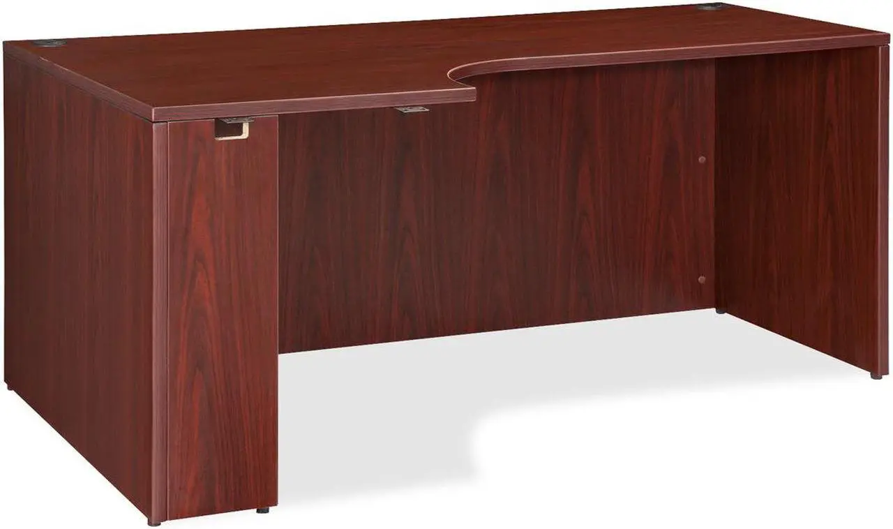 Main image of Lorell 69910 Essentials Left Rectangular Credenza 64.9" Width29.5" Height - Laminate, Mahogany