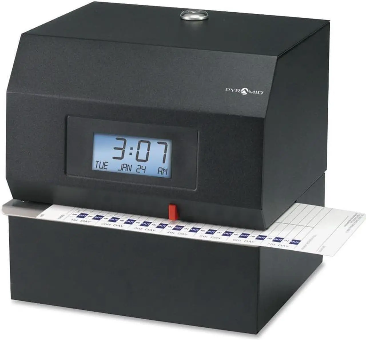 Alt view image 3 of 20 - PYRAMID 3700 Time Clock and Document Stamp,Digital,