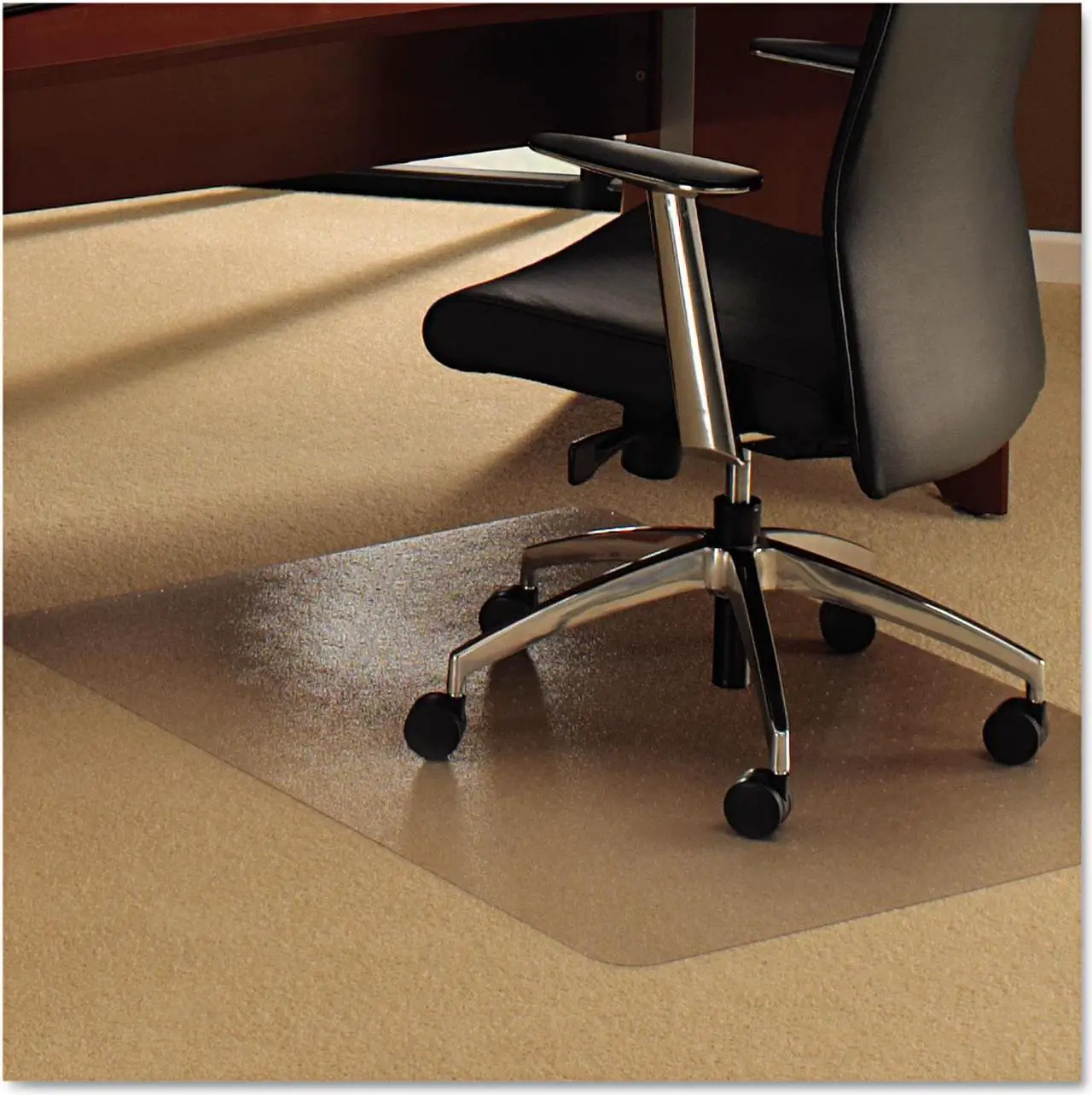 Alt view image 4 of 20 - Floortex 118927ER 47" x 35" Cleartex ultimat for deep pile Carpet - 2.7mm - Clear - Rectangle