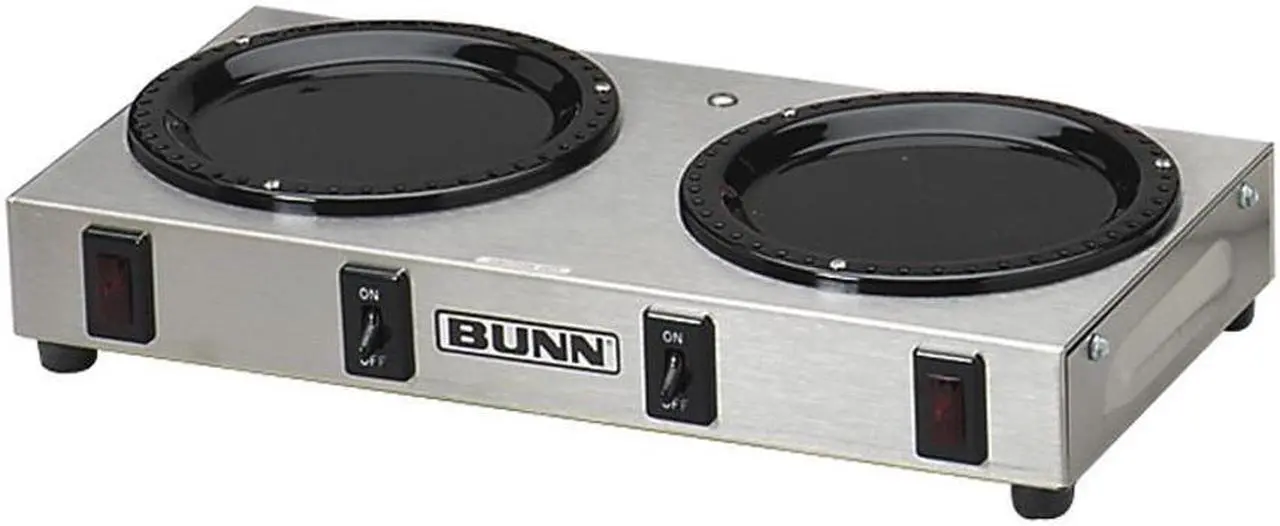 Alt view image 2 of 2 - BUNN WX2 Two Station Warmer Plate, 130 W - Stainless Steel - Stainless Steel
