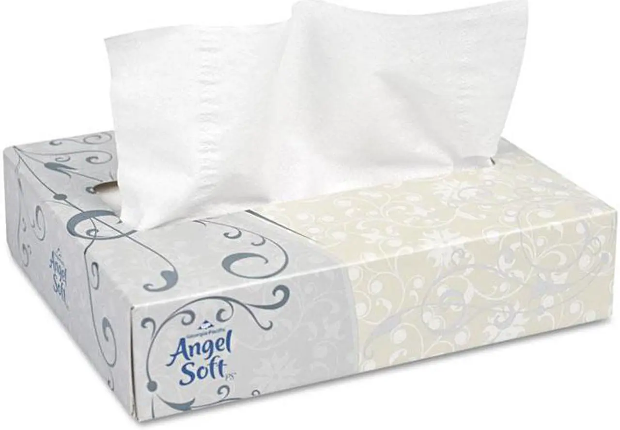Alt view image 3 of 10 - Facial Tissue, White, 50 Sheets/Box, 60 Boxes/Carton