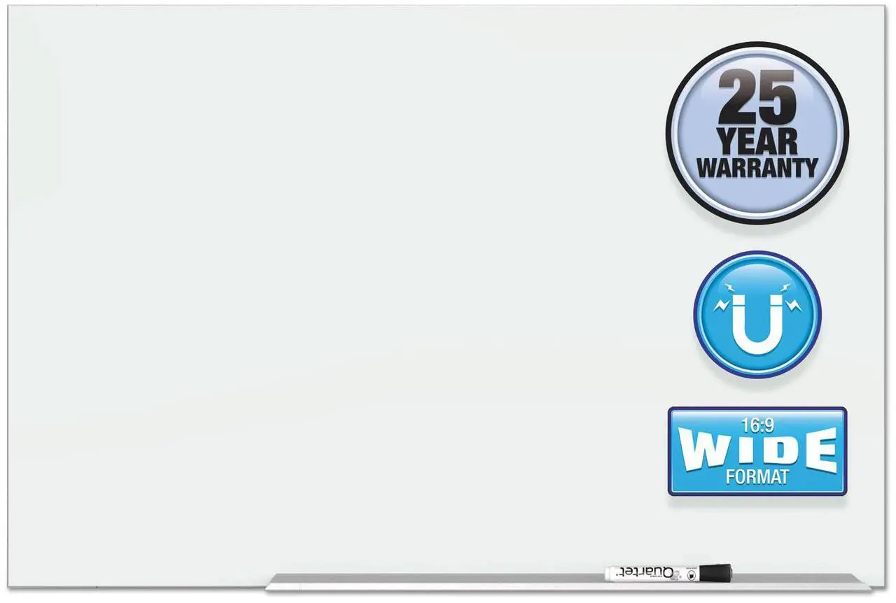 Alt view image 2 of 15 - Quartet G8548E Element Magnetic Glass Dry-erase Board, 85"W x 48"H