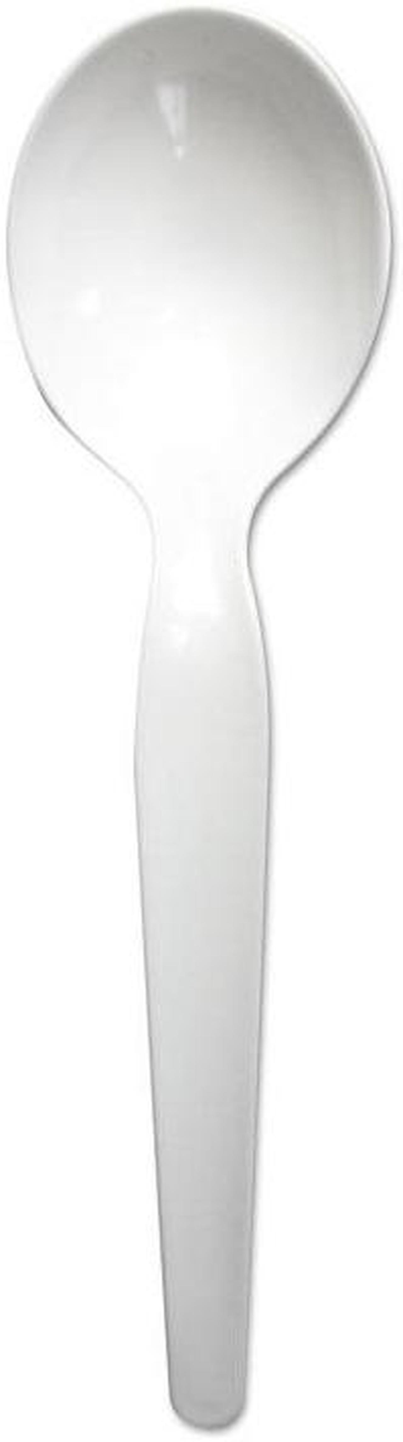 Main image of Boardwalk BWKSOUPHWPSWH Polystyrene Cutlery, Soup Spoon