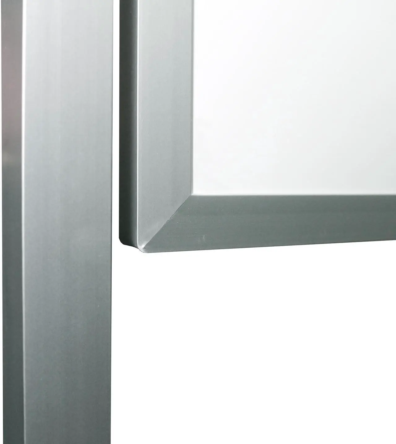 Alt view image 4 of 5 - Ghent ARM1M146 Reversible Magnetic Porcelain Whiteboard with Aluminum Frame - 77.25" x 78.13" - White Surface, Satin Aluminum Frame