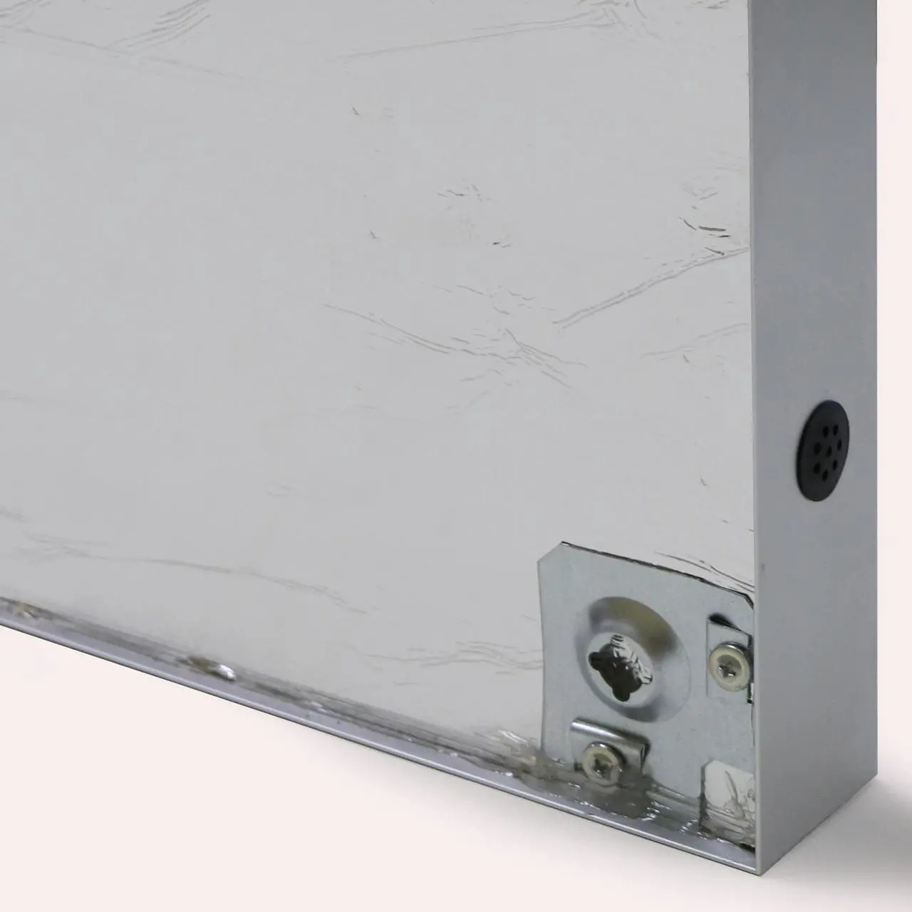 Alt view image 4 of 5 - Ghent PA33672VX-193 3 Door Enclosed Outdoor Bulletin Board - 72" x 36" - Silver Surface, Satin Aluminum Frame