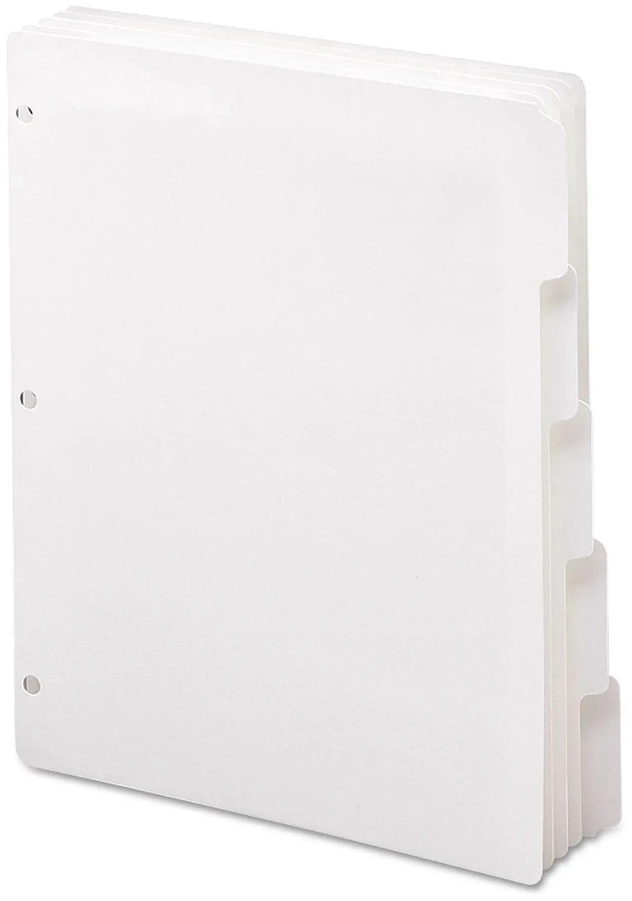 Alt view image 8 of 10 - Smead 89415 Three-Ring Binder Index Divider, 5-Tab, White