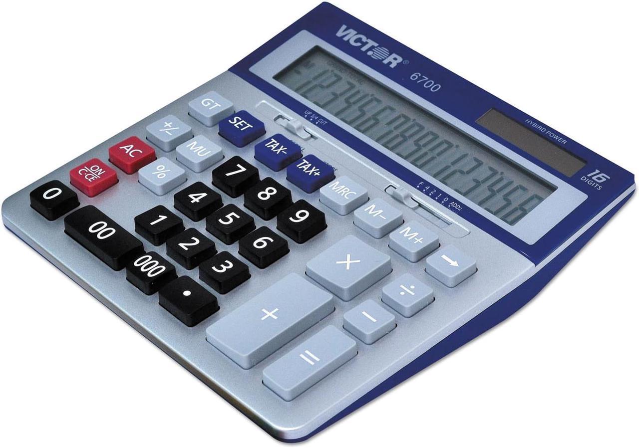 Alt view image 13 of 13 - Victor 6700 Large Desktop Calculator 16-Digit LCD