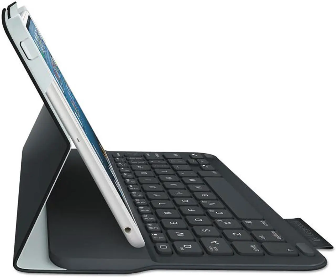 Alt view image 14 of 14 - Logitech 920-005893 Logitech Ultrathin Keyboard Folio (PU Leather) for iPad mini Carbon Black