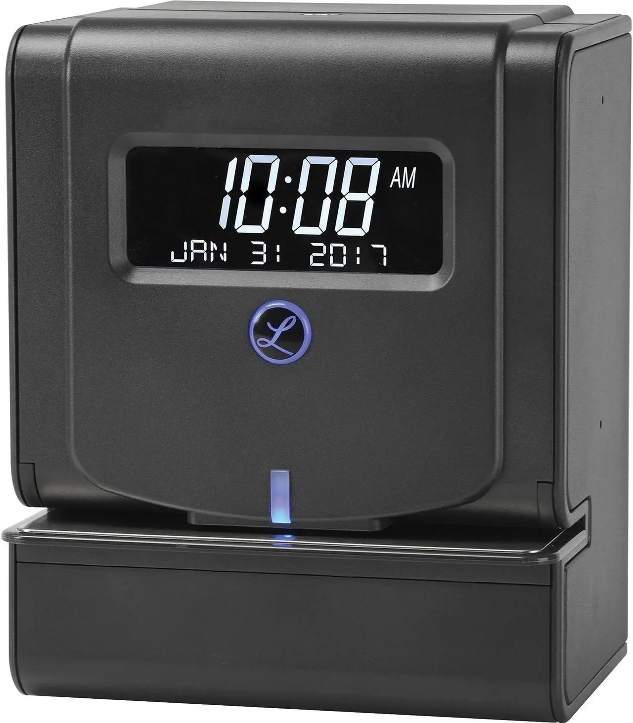Alt view image 2 of 4 - Lathem Time Clock Thermal Print 6"Wx8"Lx9-3/4"H Black 2100HD