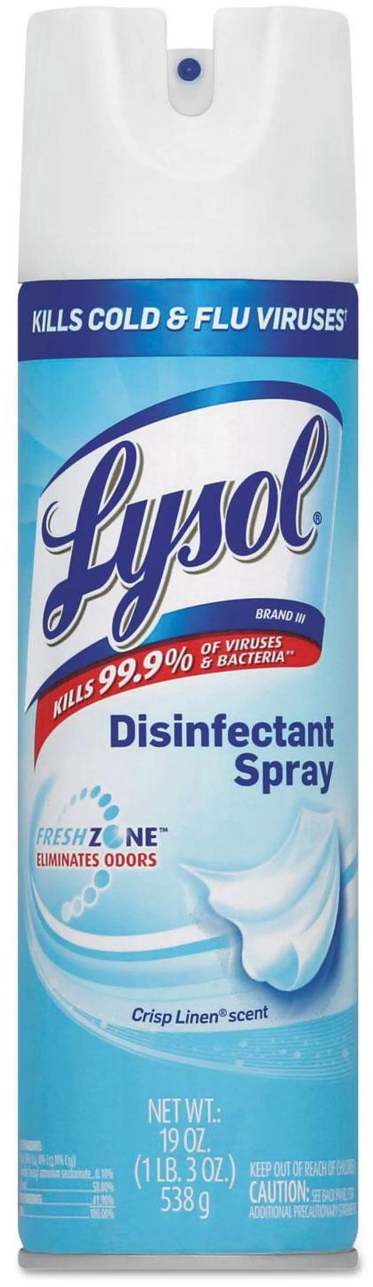 Alt view image 15 of 20 - Lysol Disinfectant Spray Crisp Linen Scent 19oz Aerosol 79329