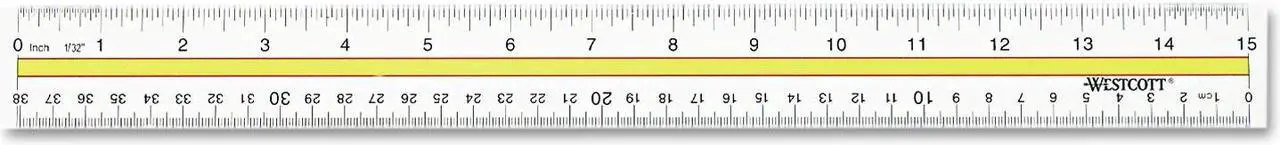 Alt view image 7 of 7 - Westcott Acrylic Data Highlight Reading Ruler With Tinted Guide 15" Clear 10580