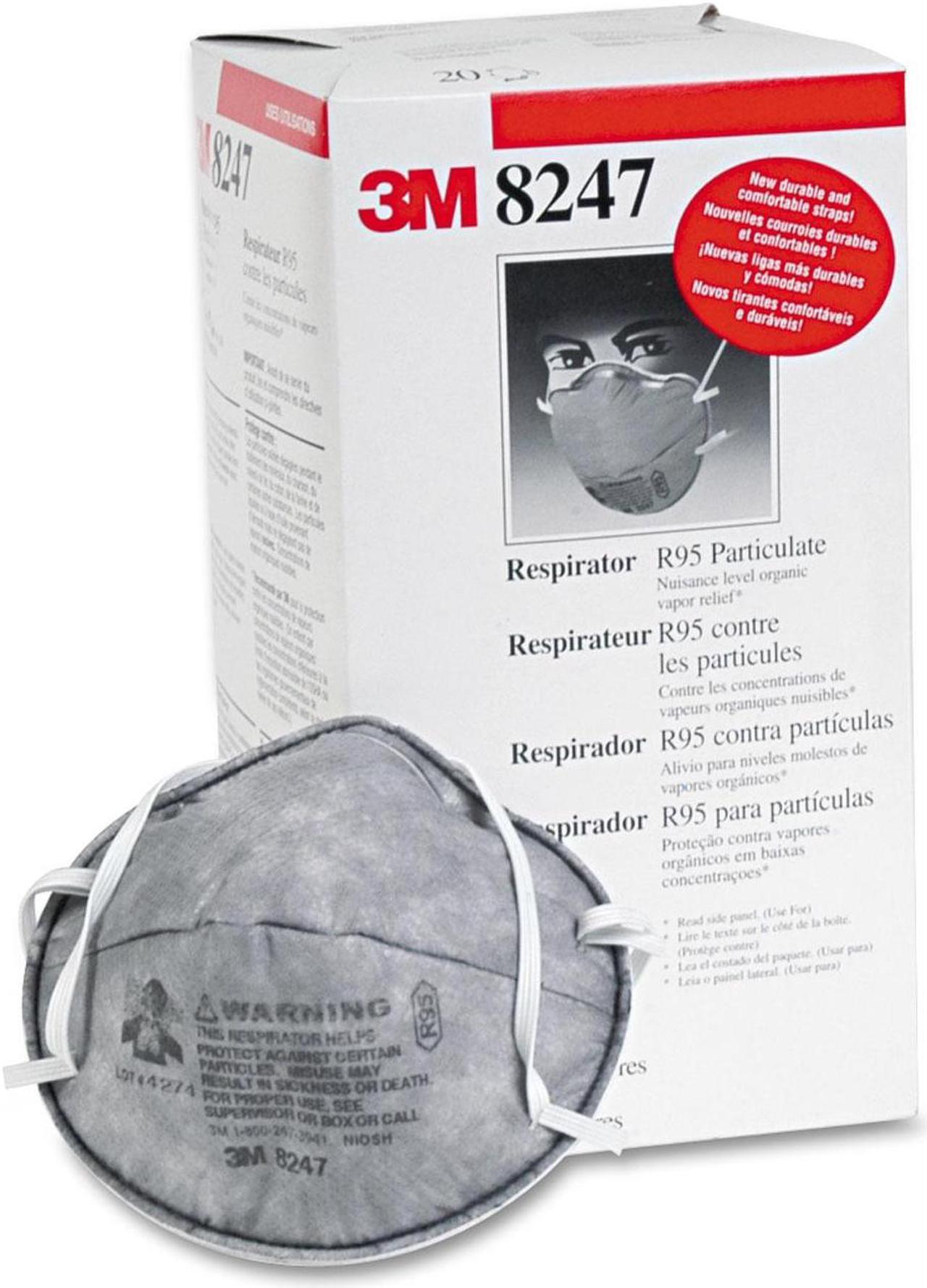 Alt view image 15 of 15 - 3M OH&ESD 142-8247 R95 W-Nuisance Level Organic Vapor Relie