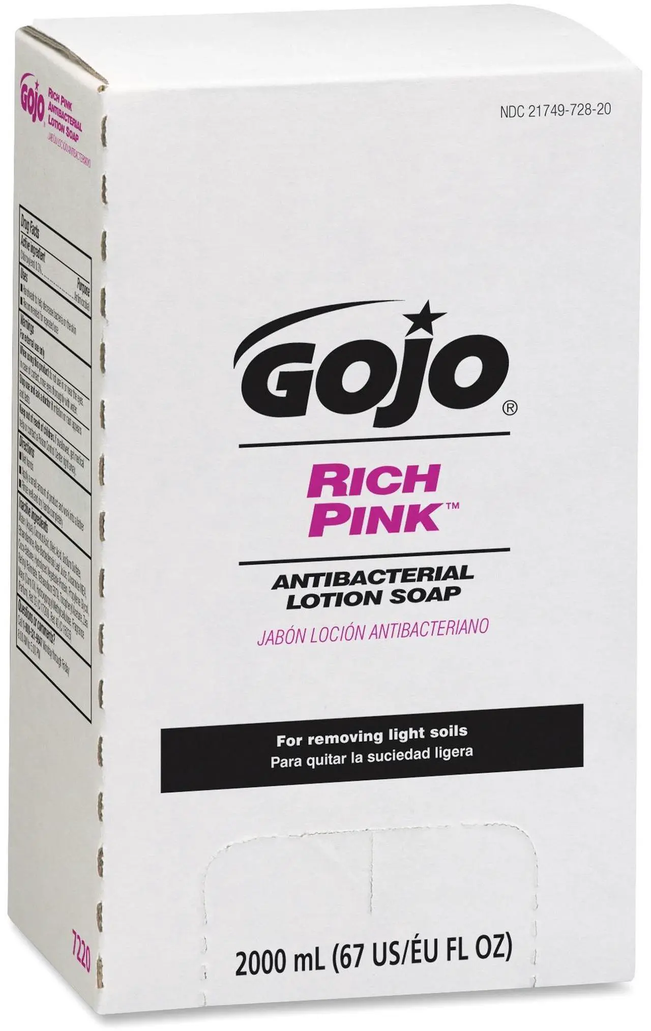 Alt view image 7 of 17 - Gojo Industries, Inc Lotion Soap Antibacterial 2000mL Citrus Scent Pink 722004