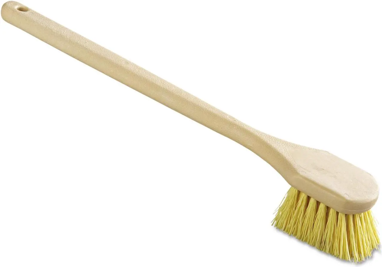 Alt view image 7 of 10 - Boardwalk Utility Brush Polypropylene Fill 20" Long Tan Handle 4320
