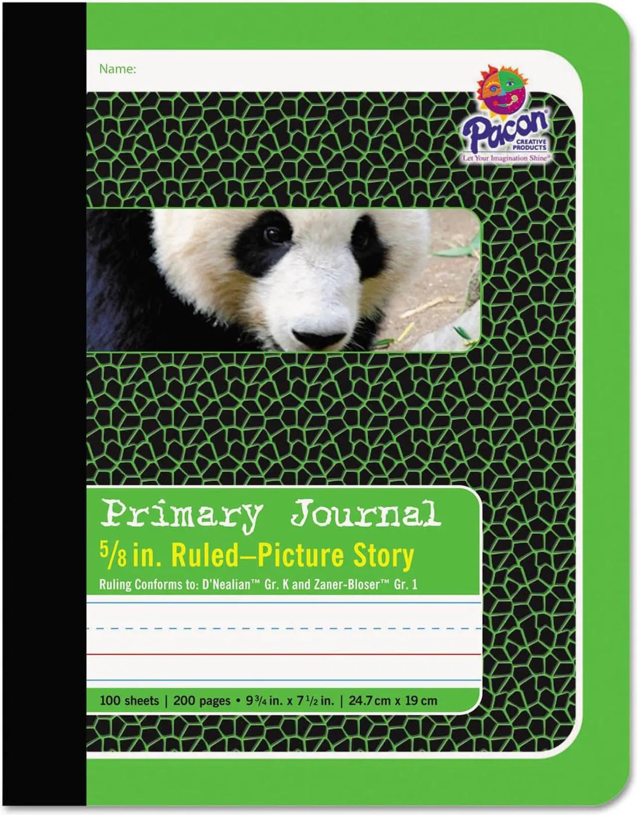 Alt view image 6 of 7 - Pacon 2428 Composition Book 100 Sheet - Ruled - 9.75" x 7.50" - 1 Each - White Paper