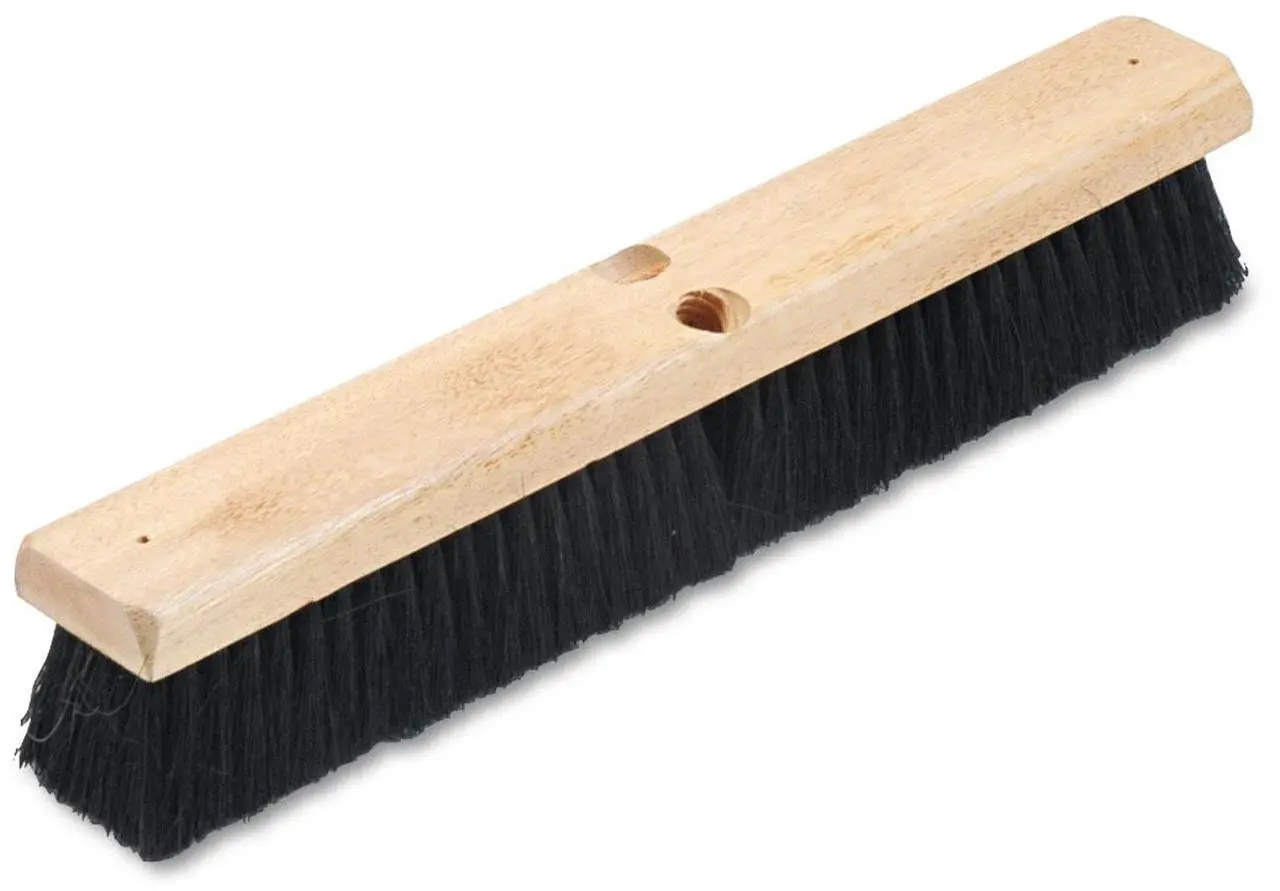 Alt view image 14 of 18 - Boardwalk Floor Brush Head 2 1/2" Black Tampico Fiber 18" 20218