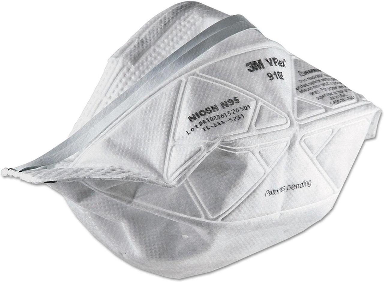 Alt view image 6 of 8 - 3M VFlex Particulate Respirator N95 Regular 50/box 9105