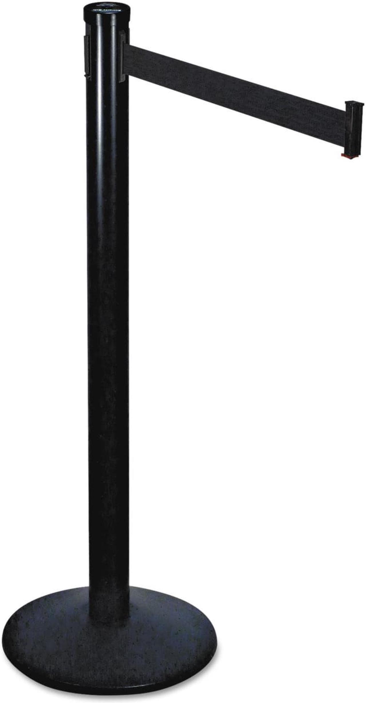 Alt view image 3 of 17 - Tatco 11711 Adjusta-Tape Crowd Control Bases  Steel  14   deep  Black  Two per Box