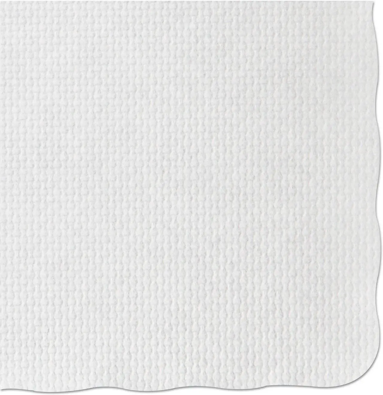 Alt view image 13 of 16 - Hoffmaster PM32052 Knurl Embossed Scalloped Edge Placemats, 9 1/2 x 13 1/2, White, 1000/Carton, 1 Carton