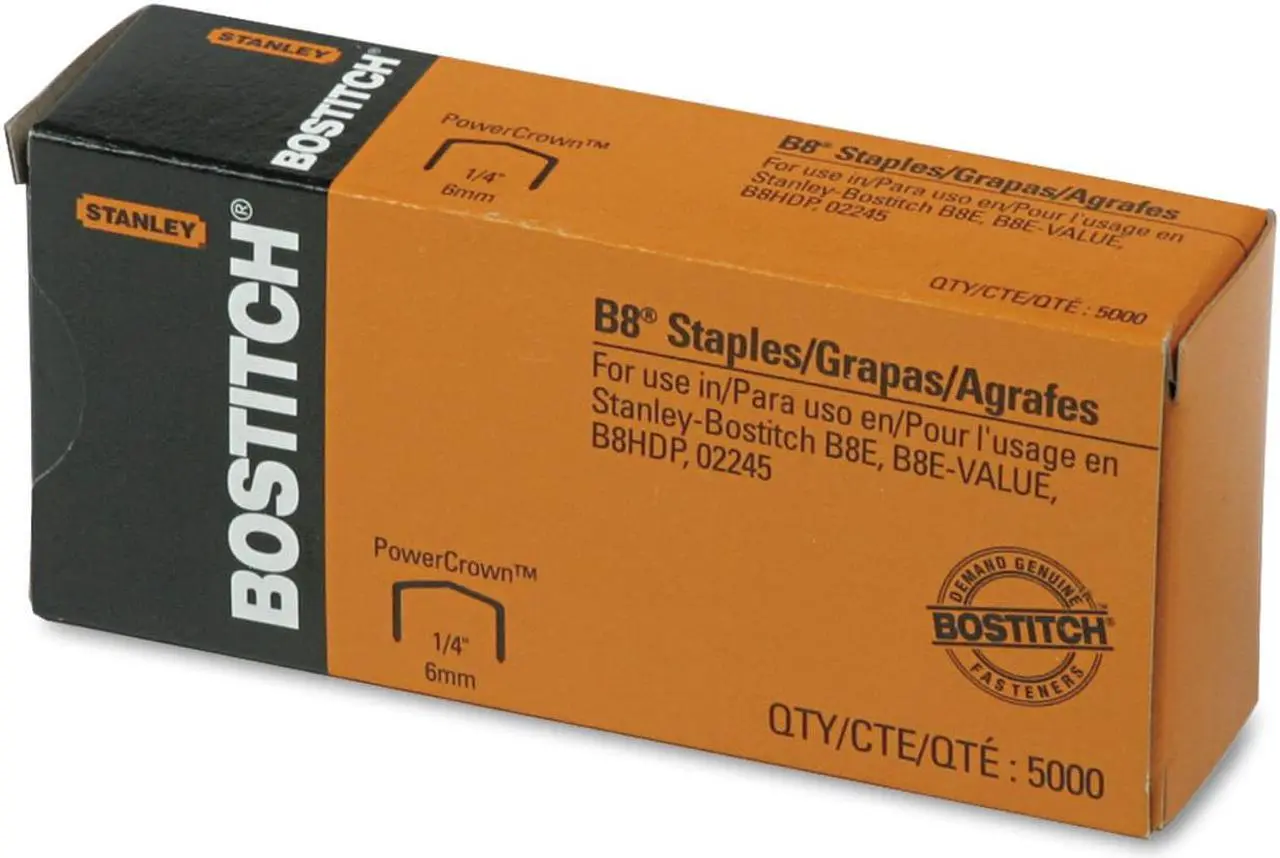 Alt view image 7 of 11 - Bostitch Staples,F/B8,.25",5m/Bx STCRP211514