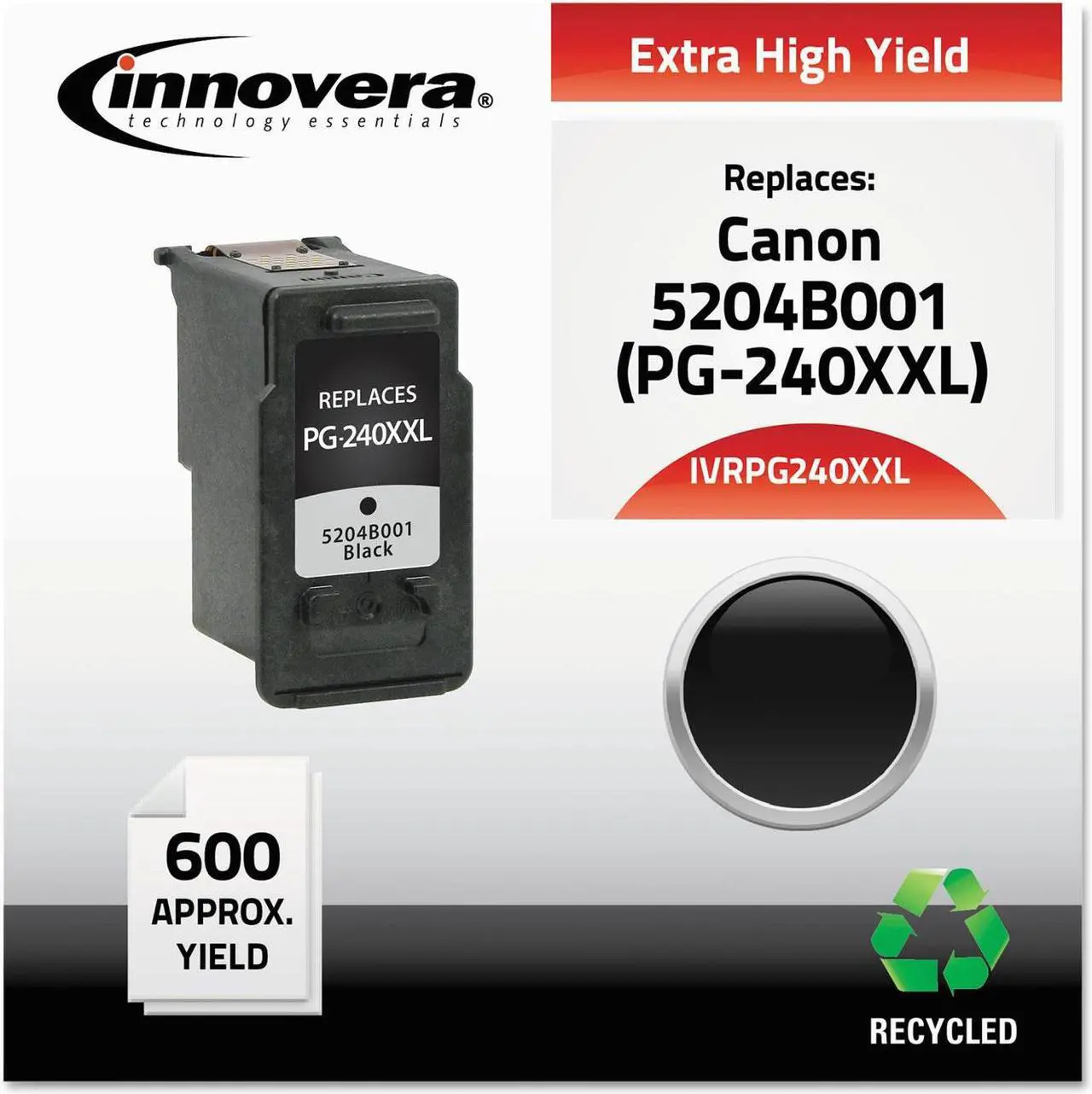 Alt view image 6 of 16 - Innovera ufactured 5204B001 (PG-240XXL) Extra High-Yield Ink Black PG240XXL