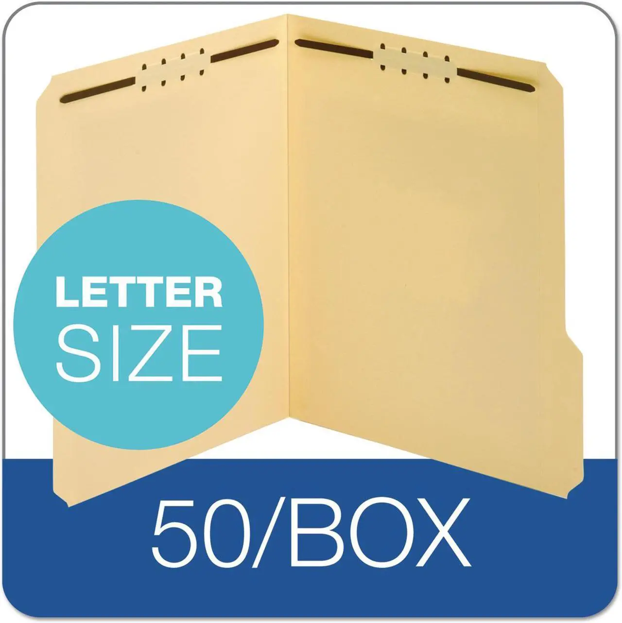 Alt view image 15 of 19 - Pendaflex Top Tab Fastener Folder 1/3 Cut Top Tab Letter 18 Point Manila 50/Box