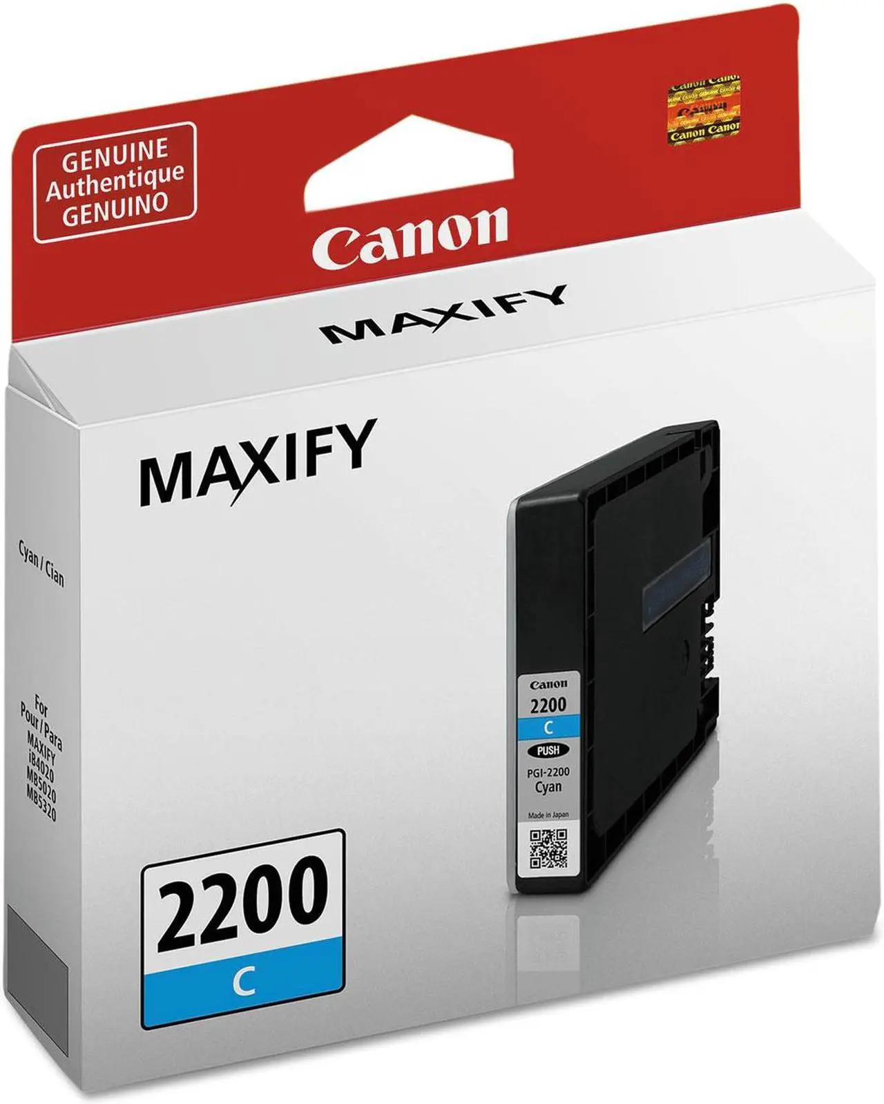 Alt view image 8 of 9 - Canon PGI-2200 Ink Cartridge - Cyan
