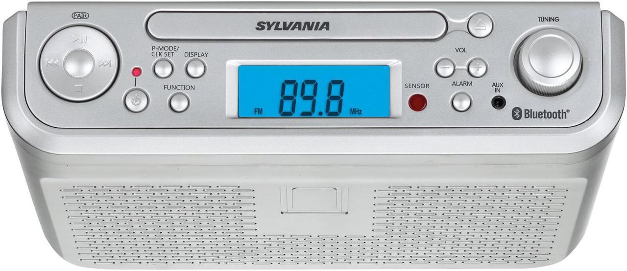 Alt view image 15 of 18 - Sylvania SKCR2713 Under-Counter Bluetooth CD Clock Radio