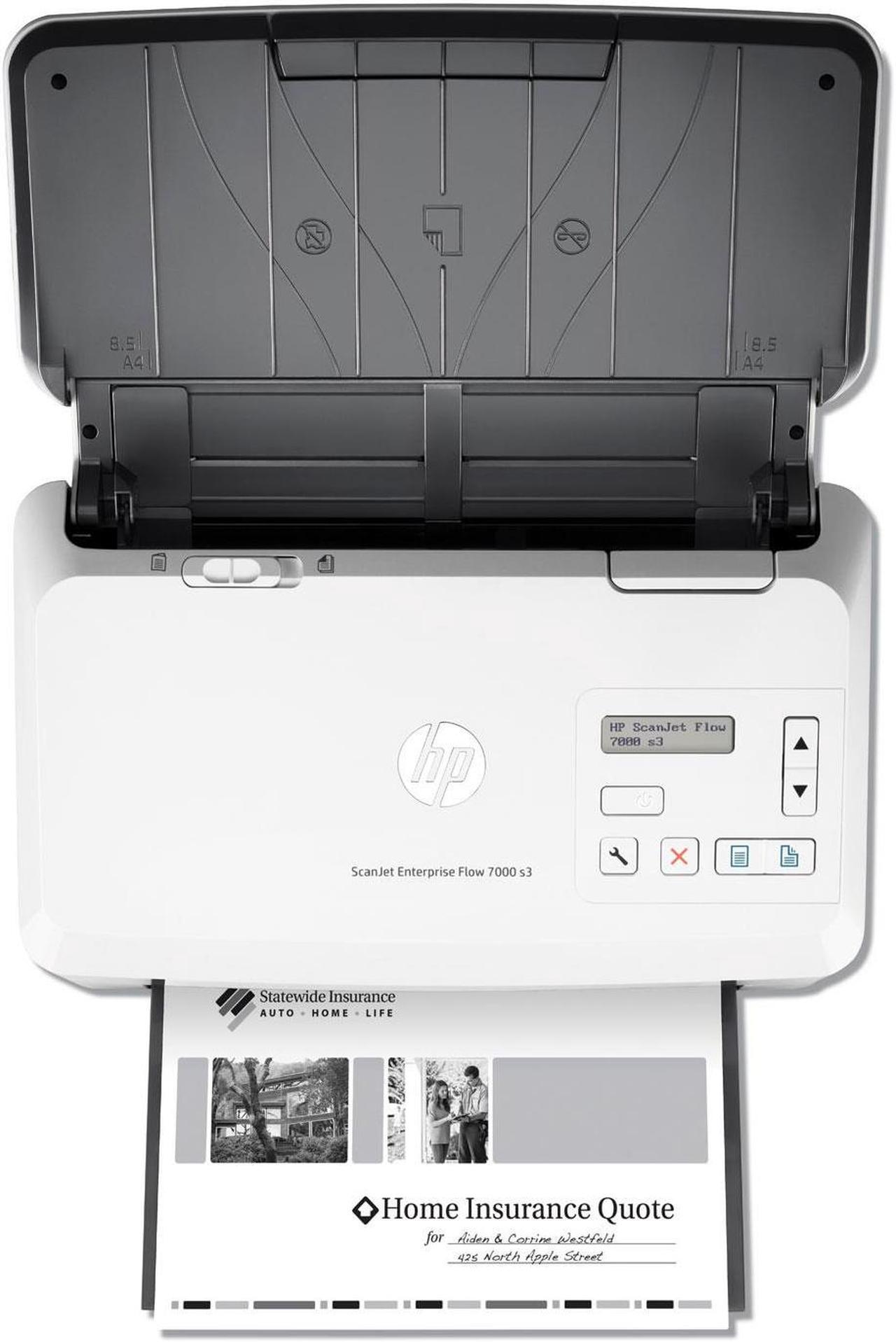 Alt view image 11 of 20 - HP Scanjet Enterprise Flow 7000 s3 Sheetfed OCR Scanner 600dpi