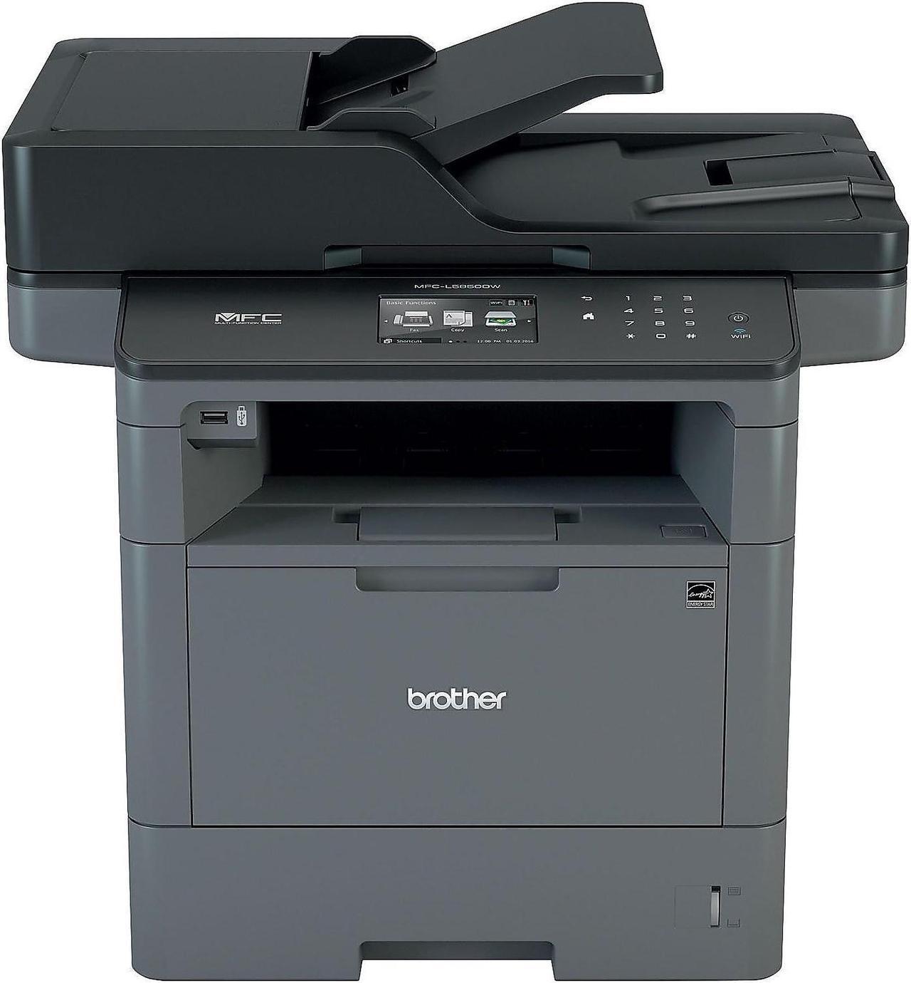 Alt view image 8 of 17 - Brother MFC-L5850DW Monochrome Laser All-In-One Printer, Copier, Scanner, Fax