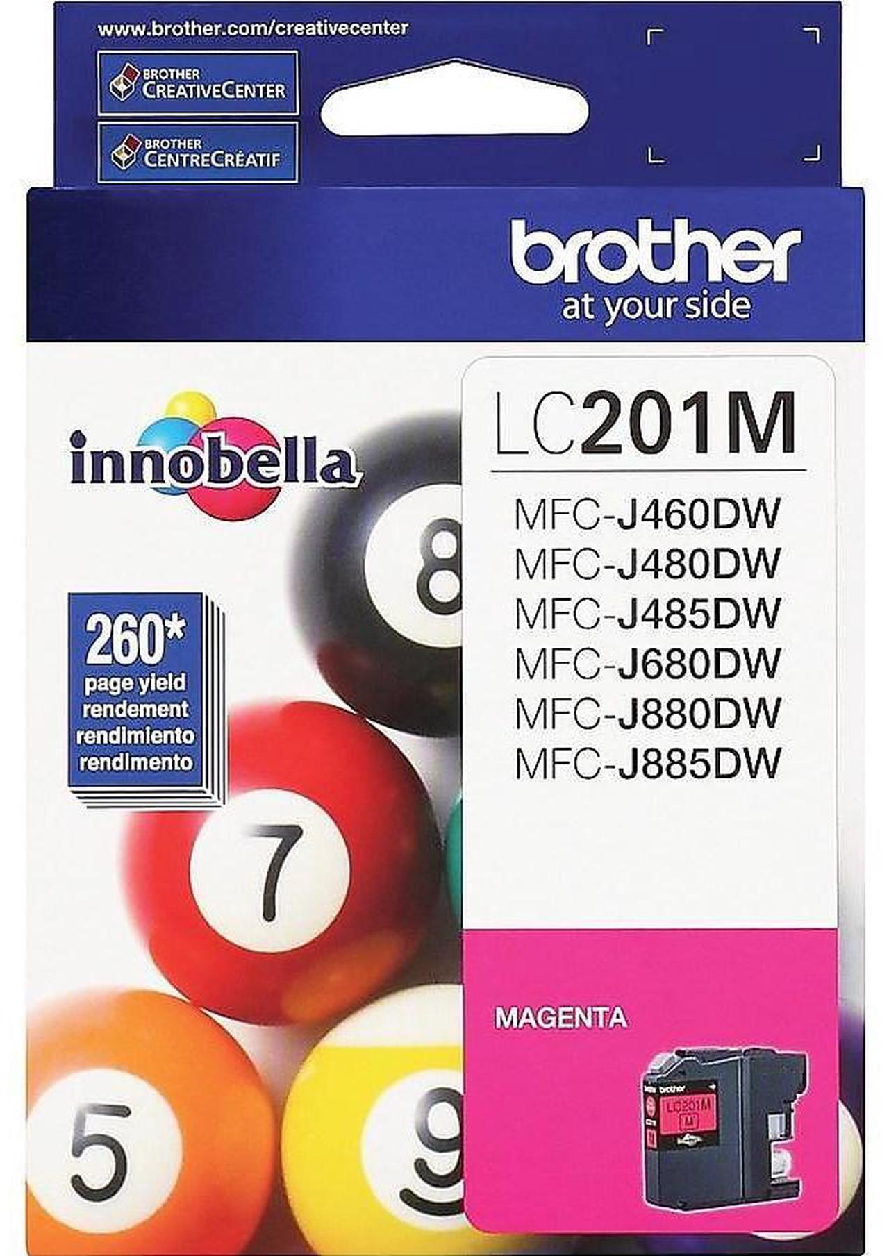 Alt view image 9 of 14 - Brother Magenta Ink Cartridge (260 Yield) LC201M