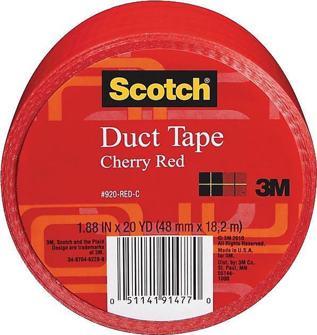 Alt view image 8 of 20 - 3M 920-RED-C 1.88" x 20 Yards Red Duct Tape