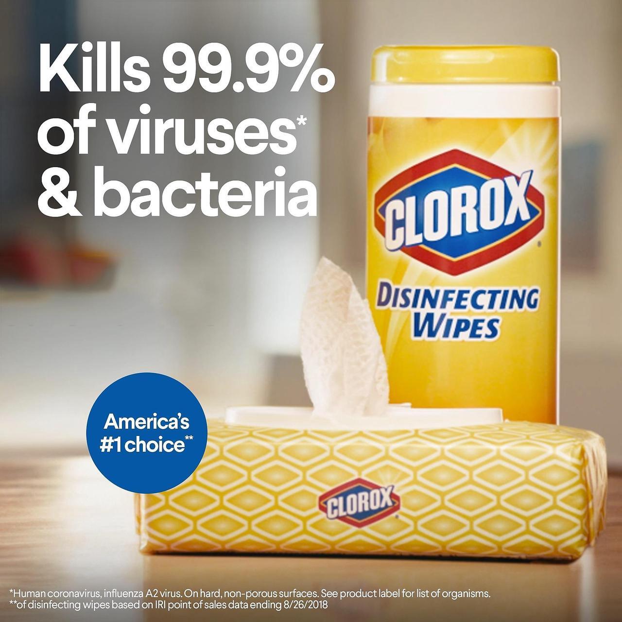 Alt view image 8 of 15 - Clorox Disinfecting Wipes Value Pack 1949018