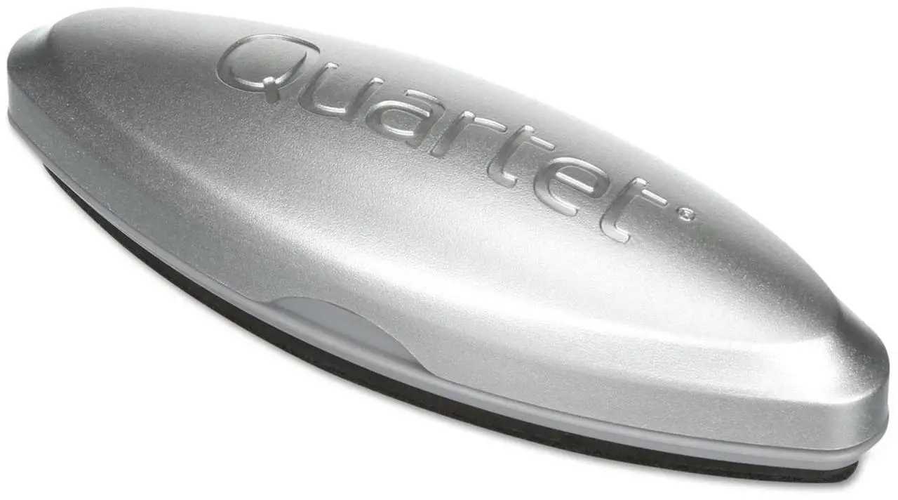 Alt view image 10 of 20 - Quartet SFEB3 Premium Magnetic 3-in-1 Glass Board Eraser, 6 1/2" x 2" x 1 3/8", Silver