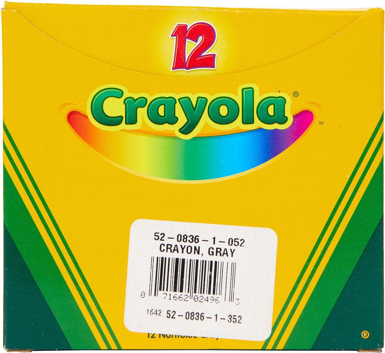 Alt view image 4 of 8 - Crayola Regular Crayon Single Color Refill Pack of 12 - Gray 52-0836-052