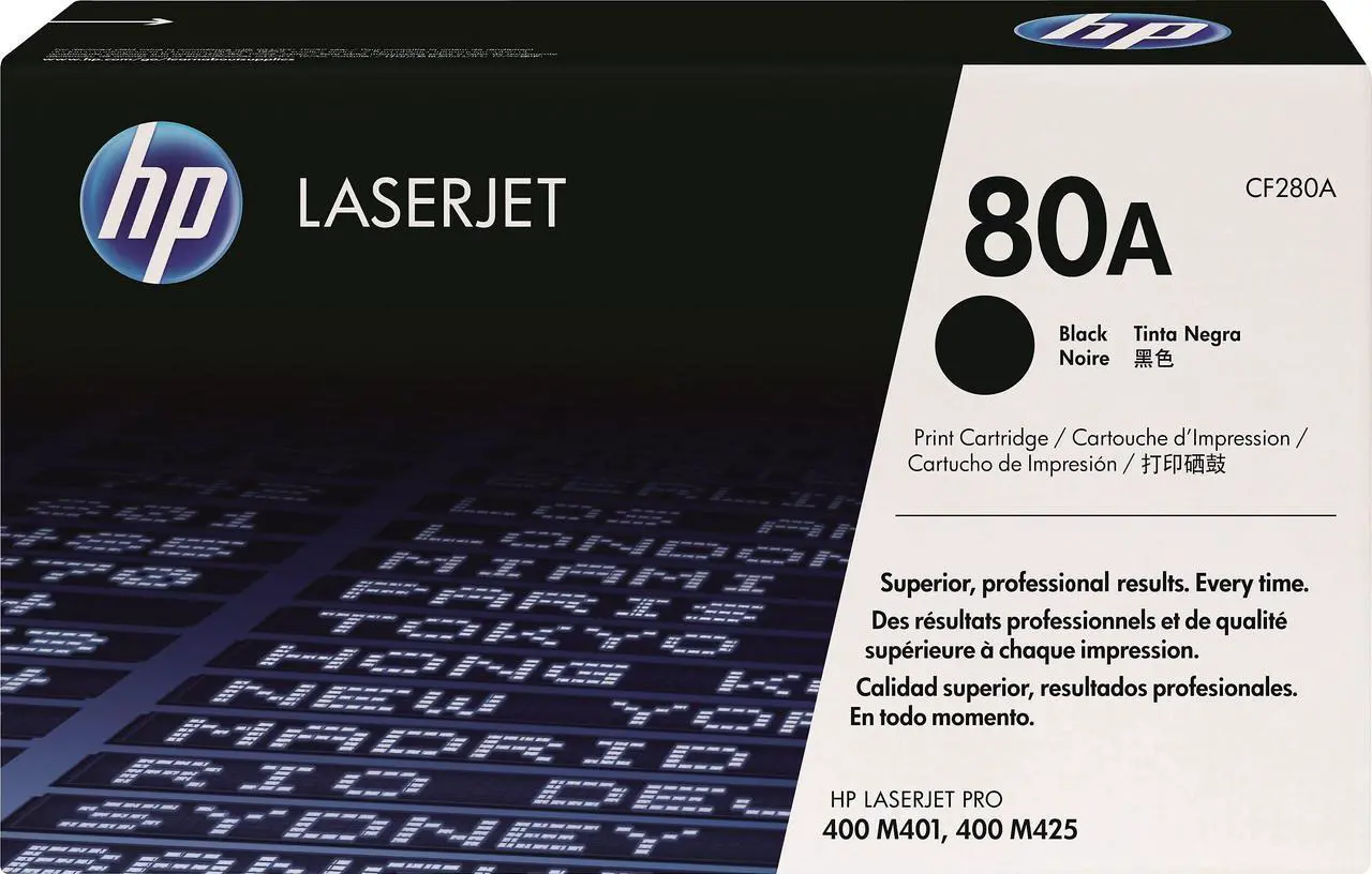 Alt view image 2 of 2 - HP 80A CF280A Toner for HP LaserJet Pro 400 Printer Black