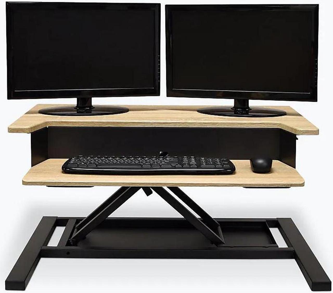 Alt view image 11 of 20 - Luxor LVLUP PRO32-WO Level Up 32 Pro Standing Desk Converter