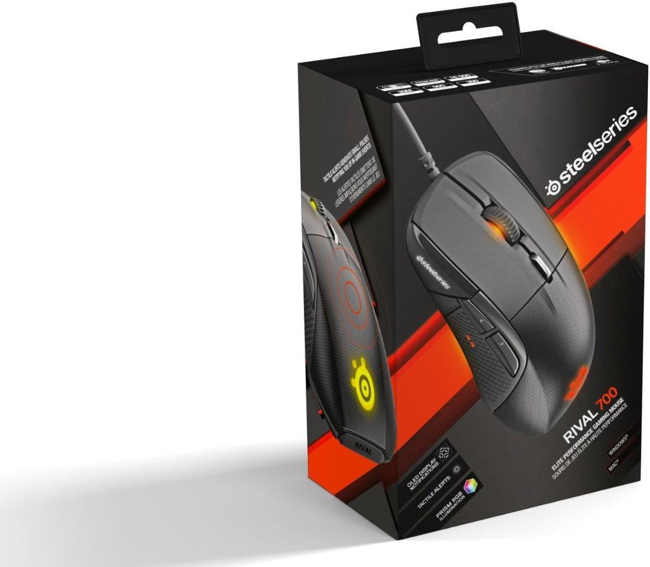 Alt view image 6 of 6 - SteelSeries 62331 Rival 700 Gaming Mouse, OLED Display, Tactile Alerts, 16000 CPI, Multicolor