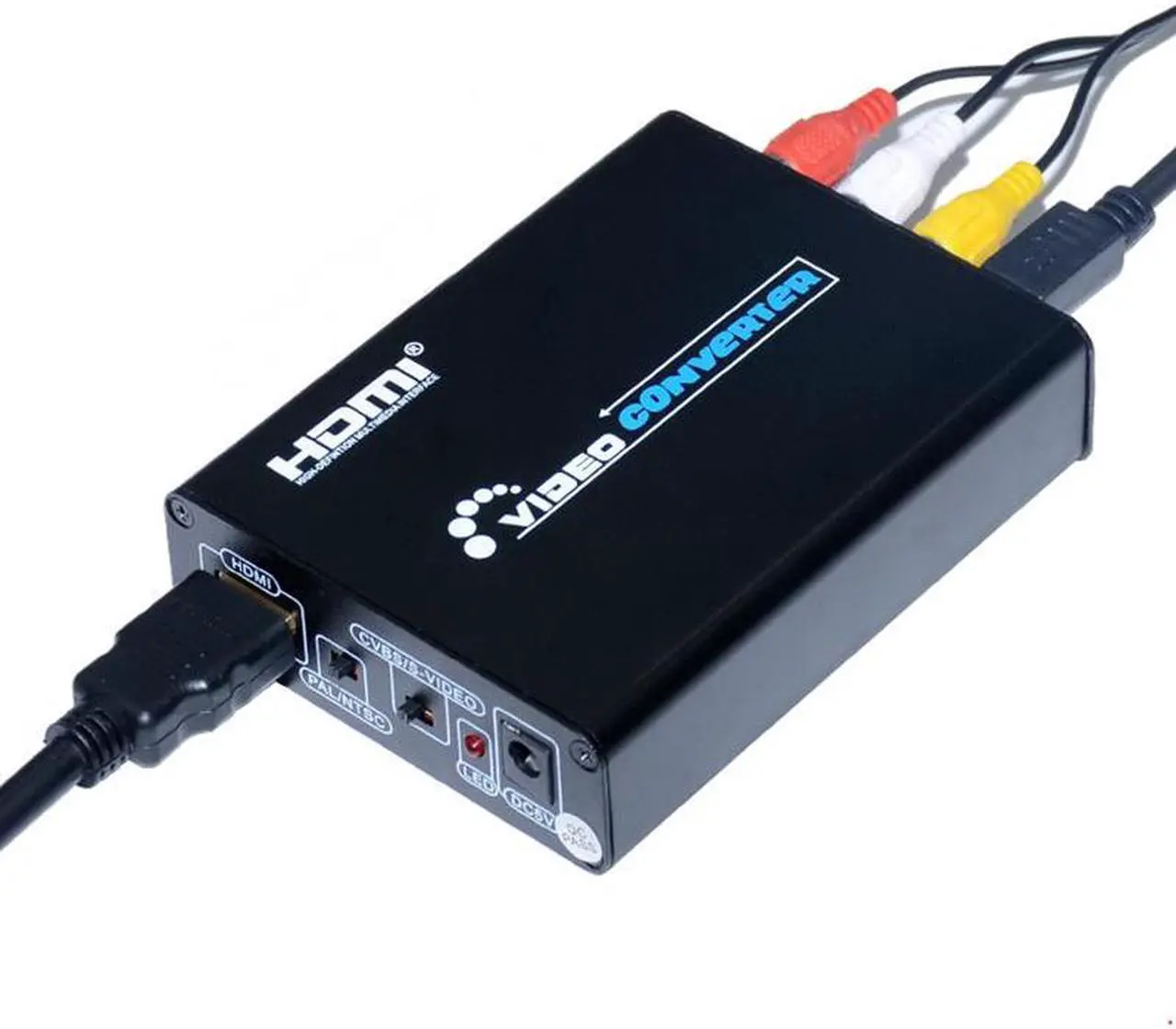 Alt view image 3 of 6 - NEW 1080P HDMI to CVBS + SVIDEO+L / R Audio Converter for Projector HDTV STB DVD