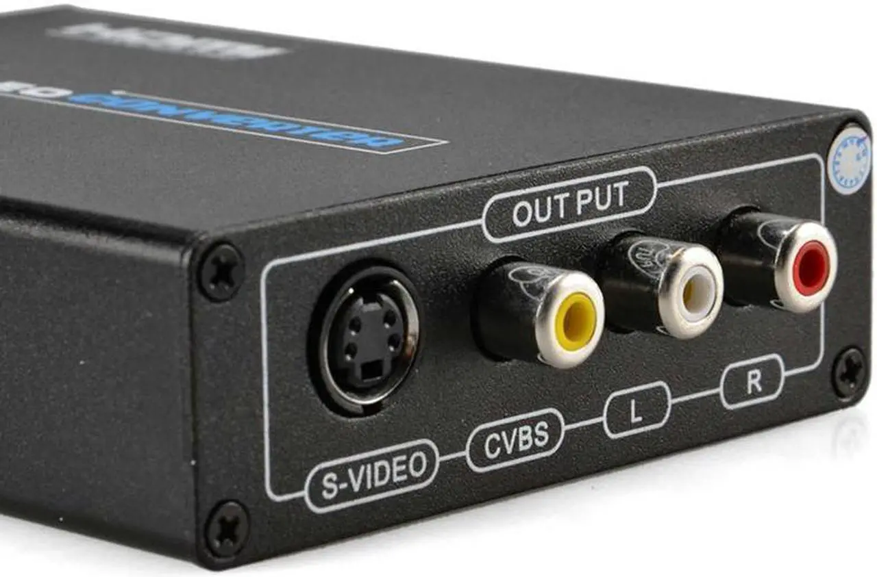 Alt view image 6 of 6 - NEW 1080P HDMI to CVBS + SVIDEO+L / R Audio Converter for Projector HDTV STB DVD