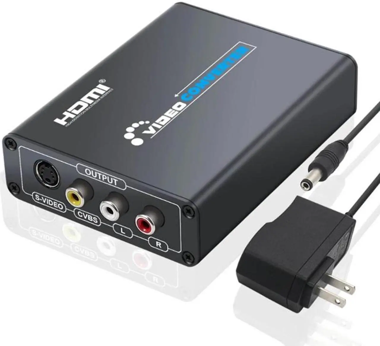 Alt view image 2 of 6 - NEW 1080P HDMI to CVBS + SVIDEO+L / R Audio Converter for Projector HDTV STB DVD