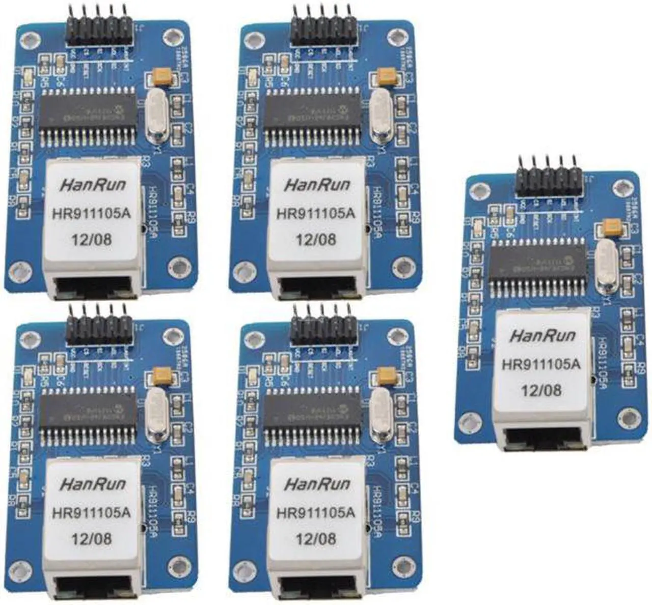 Main image of 5pcs ENC28J60 Ethernet LAN Module Schematic Network Module for Arduino Raspberry